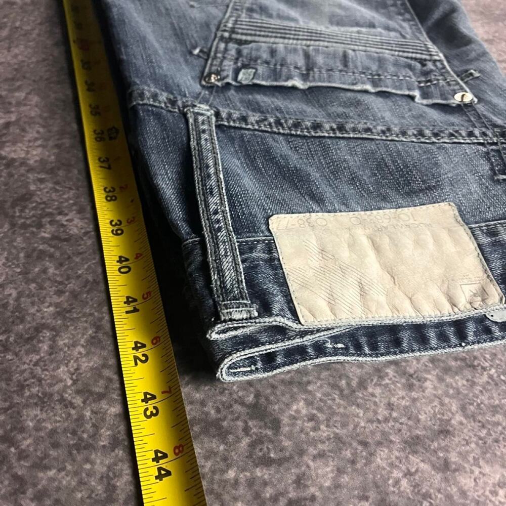 Vintage Y2K Rocawear Men’s Baggy Blue Jeans Hip Hop Distressed Denim - Picture 8 of 8